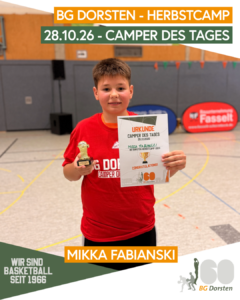 BG Dorsten Herbstcamp 2026