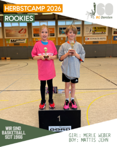 BGD Herbstcamp 2026 – Unsere Rookies of the Camp!