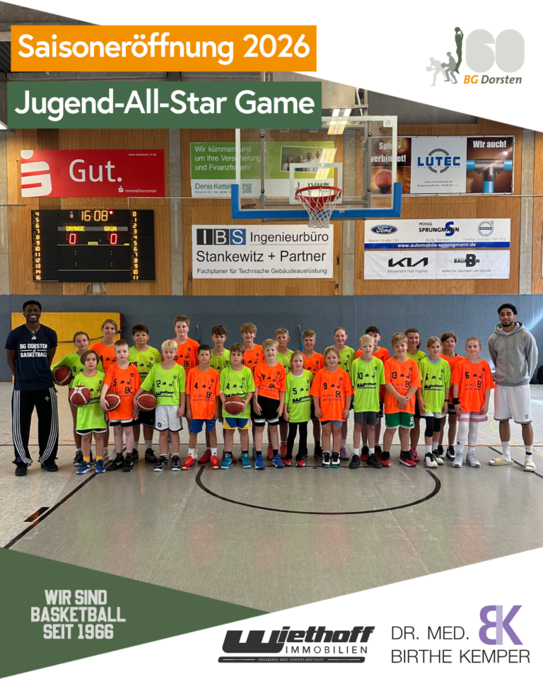 Pre-Season Jugend-All-Star Game 2026 – Spannung bis zum Schluss! 55:53 für Team Orange!